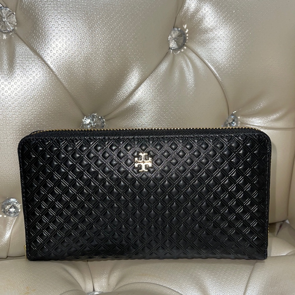 Tory Burch Marion Embossed Multi-Gusset Wallet